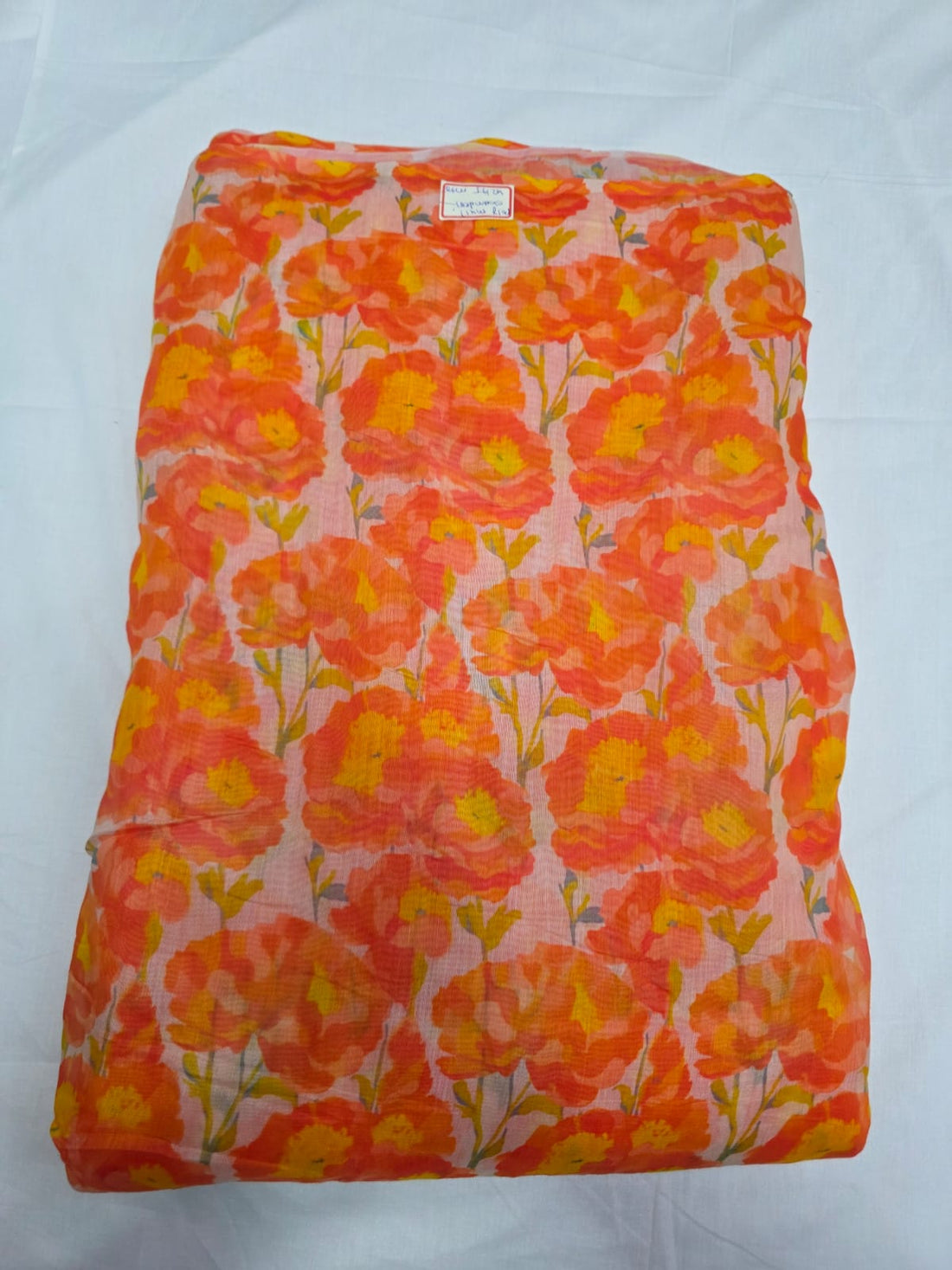 Mal Chanderi Digital Printed Fabric, Pure Mal Chanderi Digital Printed Fabric, Printed Mal Chanderi Fabric Sold by the Yard/Meter