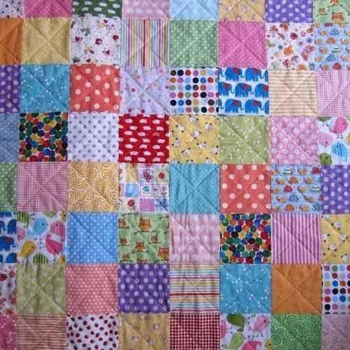 10 Piece Quilting Squares Vintage Quilting Sari Scrap Fabric, Indian Sari Square Fabric, Quilting Squares Kantha Fabric, Quilts Kantha 100% Cotton Crafting Scrap Bundle Patch Work Art