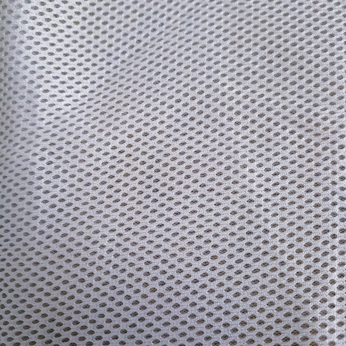 White Color Diamond Sandwich Mesh Stretch Polyester Fabric by the Yard Big Hole 0.5 Inch Spandex Fishnet Fabric Air File Fabric, Mesh fabric